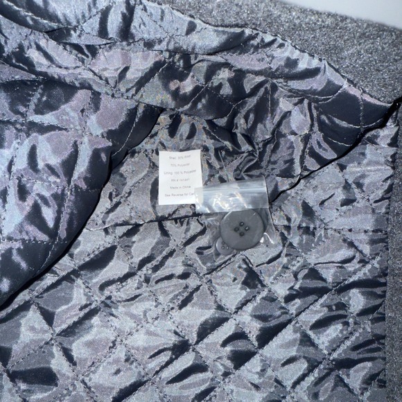 NWT | Alpine Swiss Parka Trench Pea Coat Belt Jacket Faux Fur Hood | Gray |Small - Picture 13 of 13